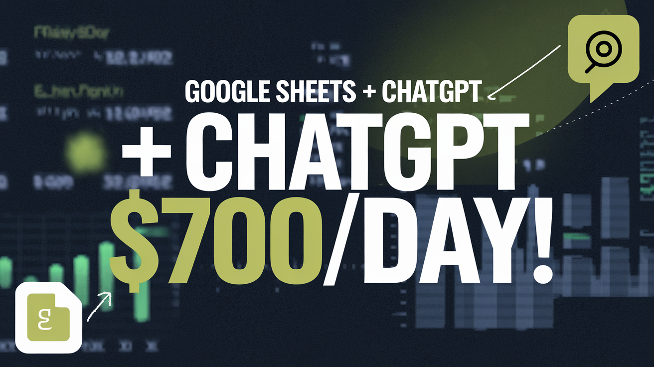Sample thumbnail - Google Sheets + ChatGPT